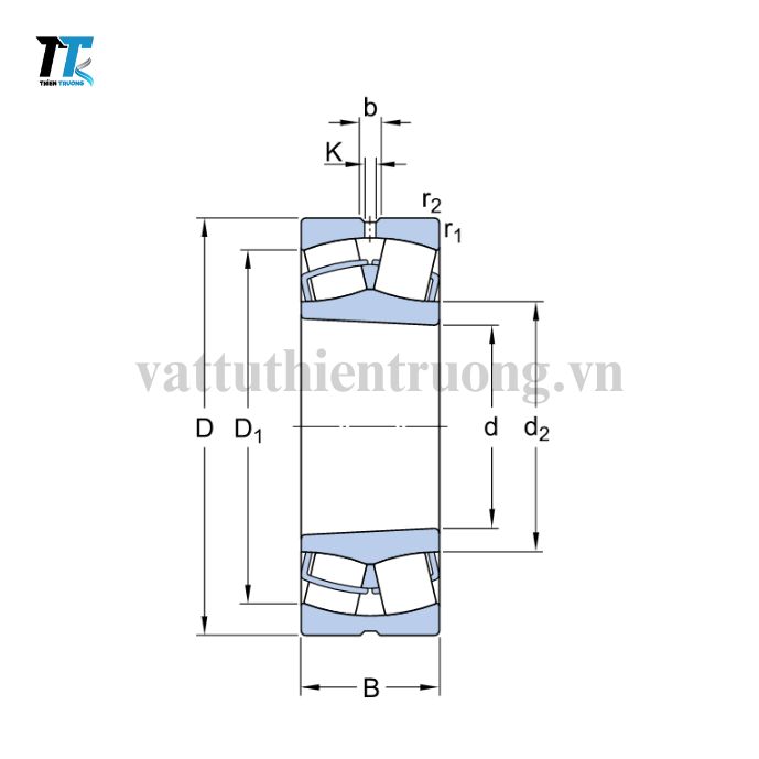 Vòng Bi Tang Trống Tự Lựa 23022 CCK/W33